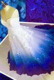 Ball Gown Sweetheart Long Prom Dresses, Strapless Quinceanera Dress with Applique SJS15072