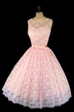 Lace Homecoming Dresses A Line Scoop Sash/Ribbon Bow Knot