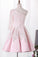 One Sleeve Bicolor Homecoming Dresses Satin A Line With Applique