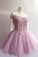Homecoming Dresses Off The Shoulder A Line Tulle With Applique