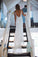 Chic Ivory Mermaid V-Neck Open Back Lace Long Sleeveless Beach Wedding Dresses JS599
