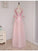 A-line Scoop Half Sleeve Lace/Applique Floor-length Prom Dresses Evening Dresses JS568