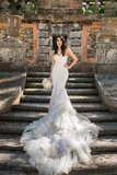 Mermaid Wedding Dresses Sweetheart Tulle With Applique And Beads