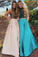 2024 Sparkly Two Pieces Long Beaded Pink High Neck Sleeveless Evening Dresses JS153
