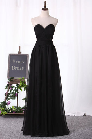 New Arrival Prom Dresses A Line Sweetheart Chiffon With Applique And Beads