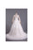Bateau Wedding Dresses 3/4 Length Sleeve With Applique Tulle