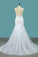 Spaghetti Straps Tulle Mermaid Wedding Dresses With Applique Open Back
