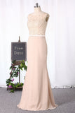 Sheath/Column Mother Of The Bride Dresses Chiffon With Beading