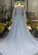 Newest Long Beading Lace Tulle A-Line Blue Prom Dresses Evening Dresses