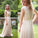 A-line Chiffon Long Simple High Neck Prom Dresses UK Floor-length Ruched with Cap Sleeves JS295