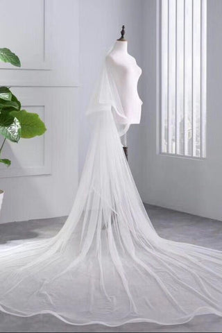 Princess Cheap Tulle Long Length Vintage Wedding Veils Bridal Veils JS181