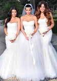 Sweetheart Tulle Long Wedding Gowns Timeless Wedding Dresses