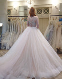 Tulle Wedding Dresses Spaghetti Straps A Line With Beaded Waistline