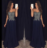 Appliques Prom Dresses Floor-Length Evening Dresses Real Made Charming Evening Dresses XC01