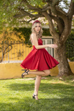 Short Mini Party Dresses Red Homecoming Cute Graduation Dress