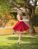 Short Mini Party Dresses Red Homecoming Cute Graduation Dress