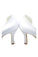 Classy White Close Top Handmade Nice wedding Shoes JS0003