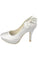 High Heel Ivory Elegant Comfy Simple Wedding Shoes JS0010