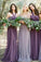 Convertiable Mismatched Tulle Long Elegant Cheap Charming Bridesmaid Dresses JS670