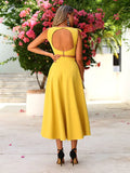 Two Piece Elegant Vintage Cocktail Party Dress Sleeveless Ankle Length With Ruffles