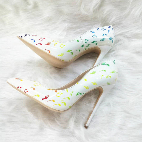 High-heels with Patterns Fashion Women Party Shoes