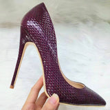 High Heels with Snakeskin Patterns Fashion Women Party Shoes